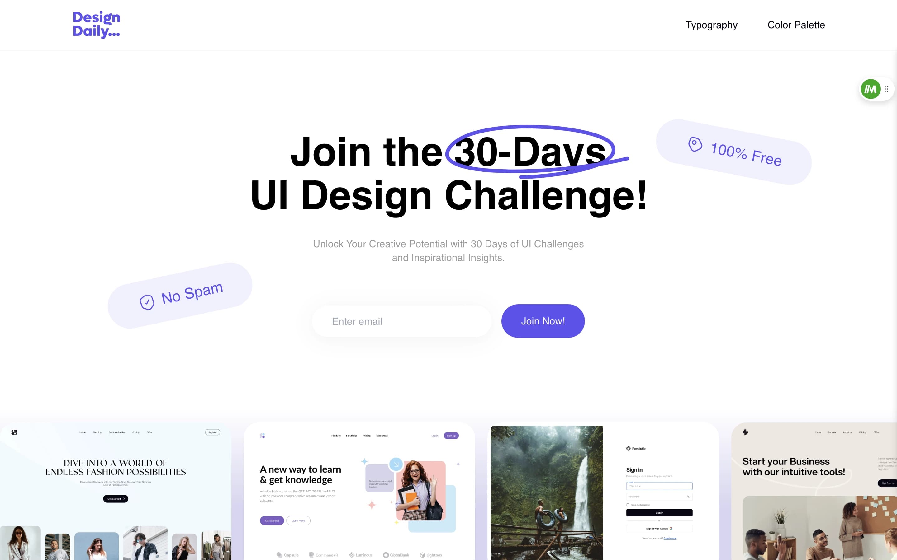 Design Daily Challenge Platform